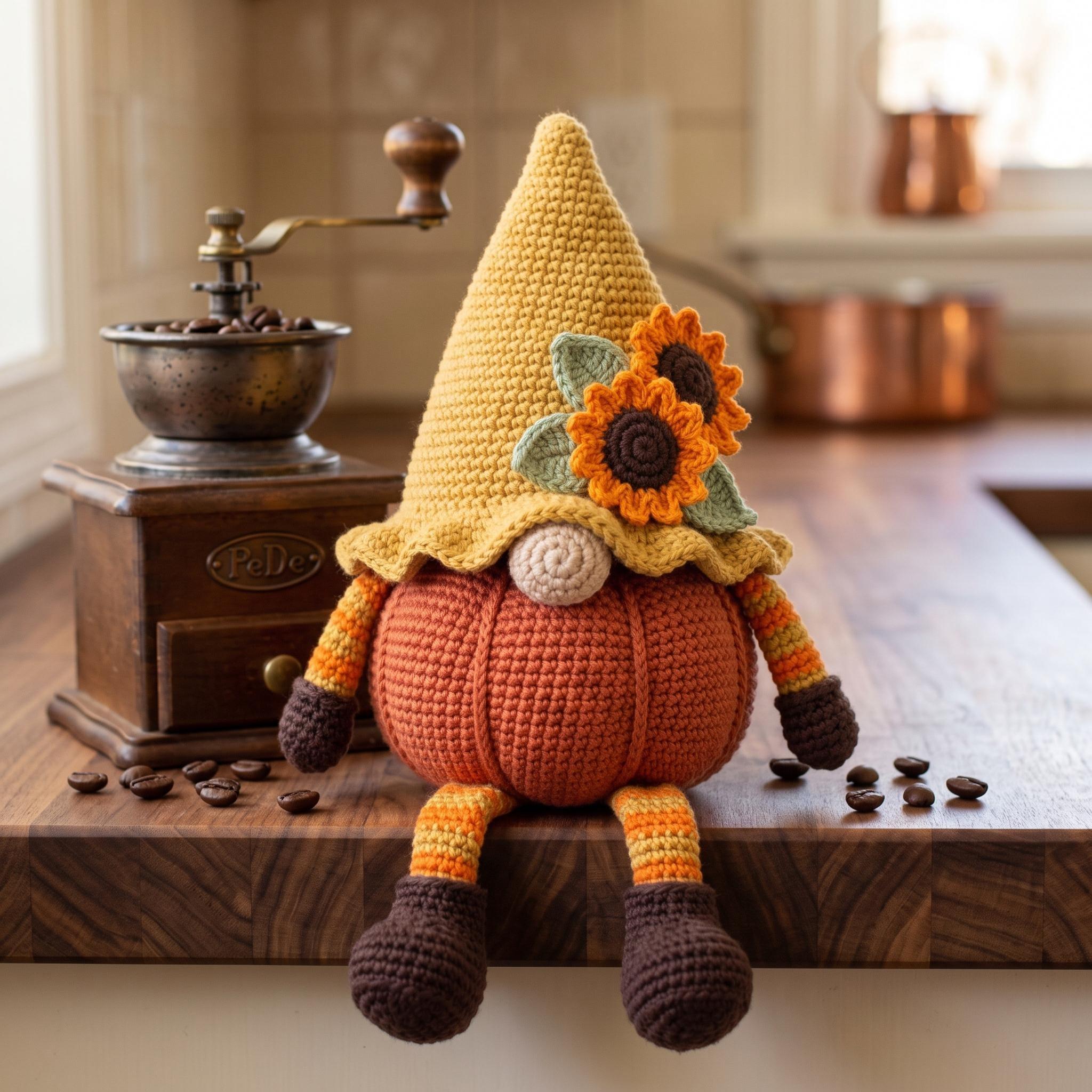 Crochet Pumpkin Gnome thumbnail 4