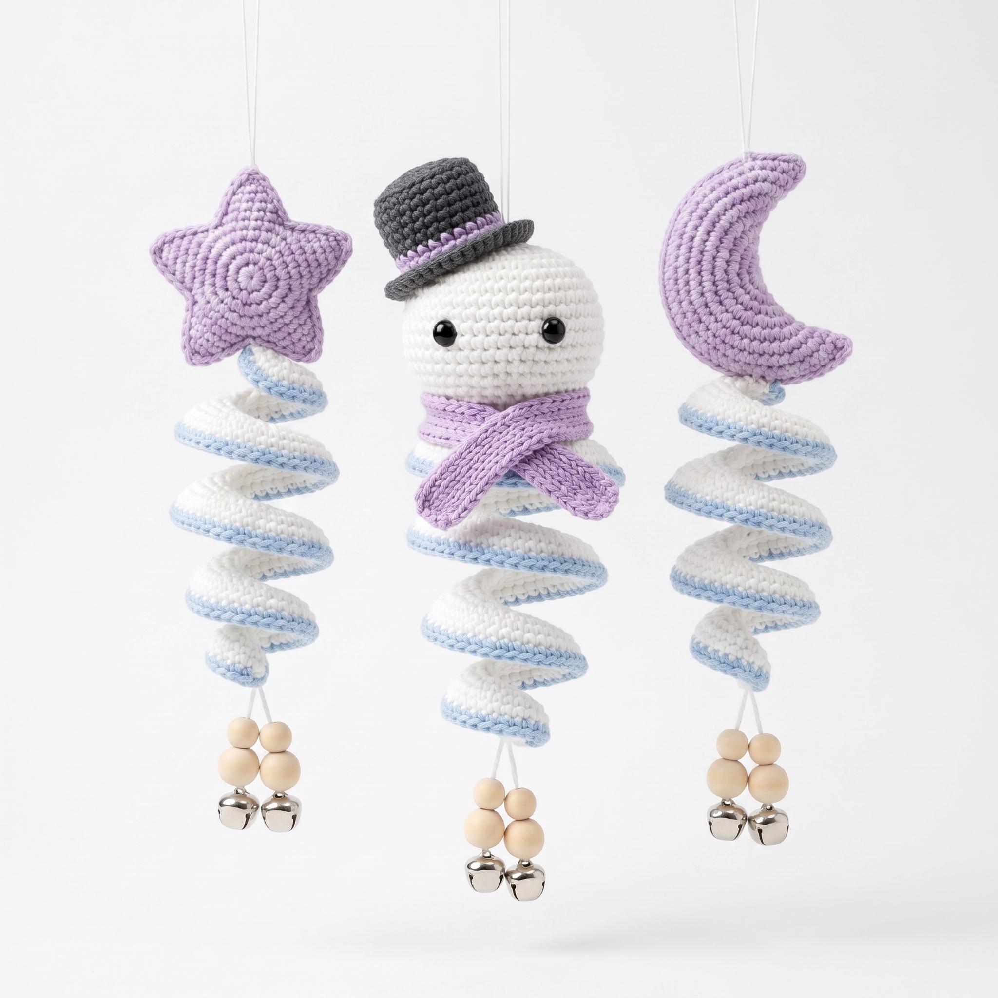 Crochet Snowman Ornament thumbnail 5