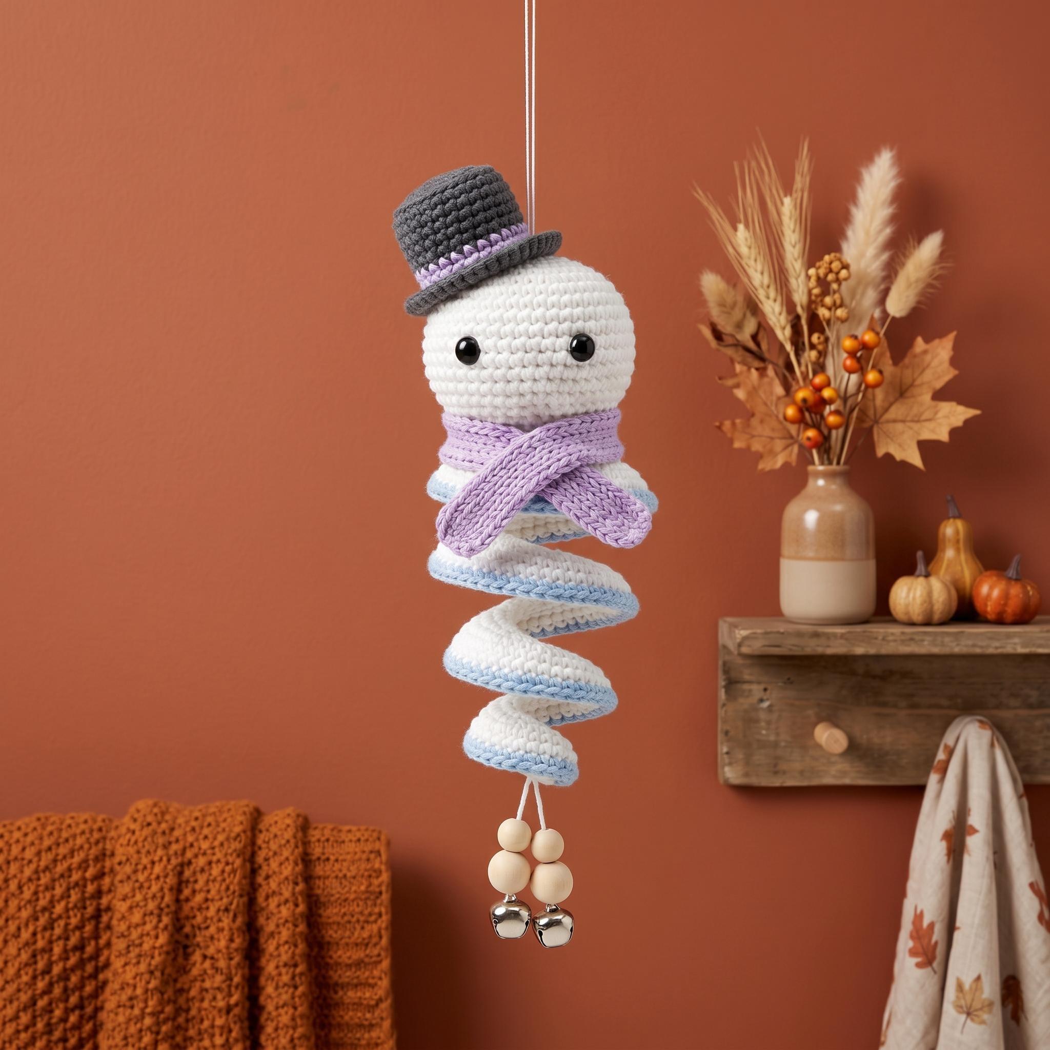 Crochet Snowman Ornament