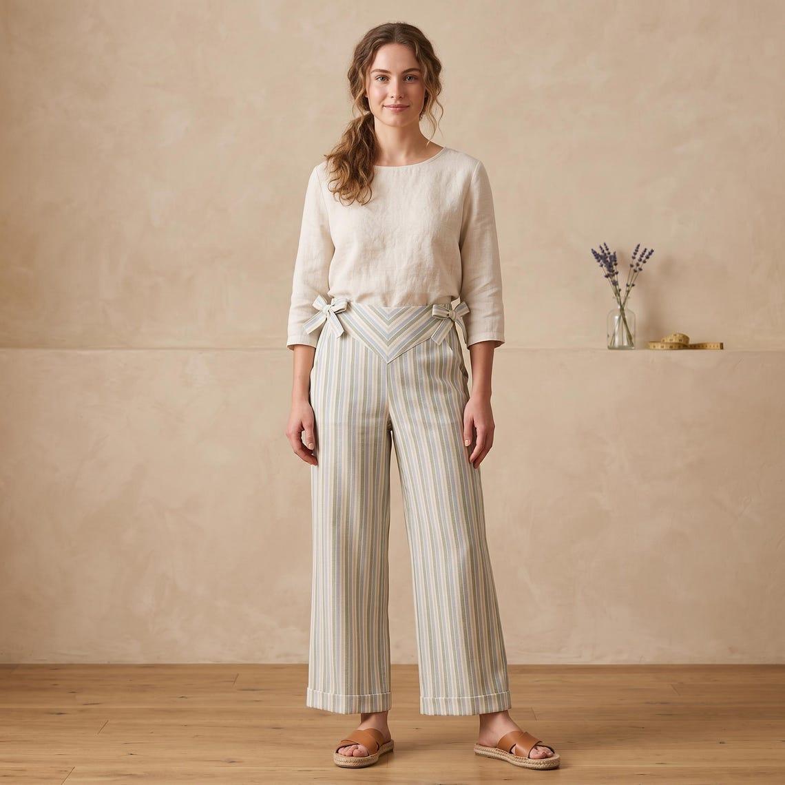 Low-Waist Wide-Leg Pants — photo 1
