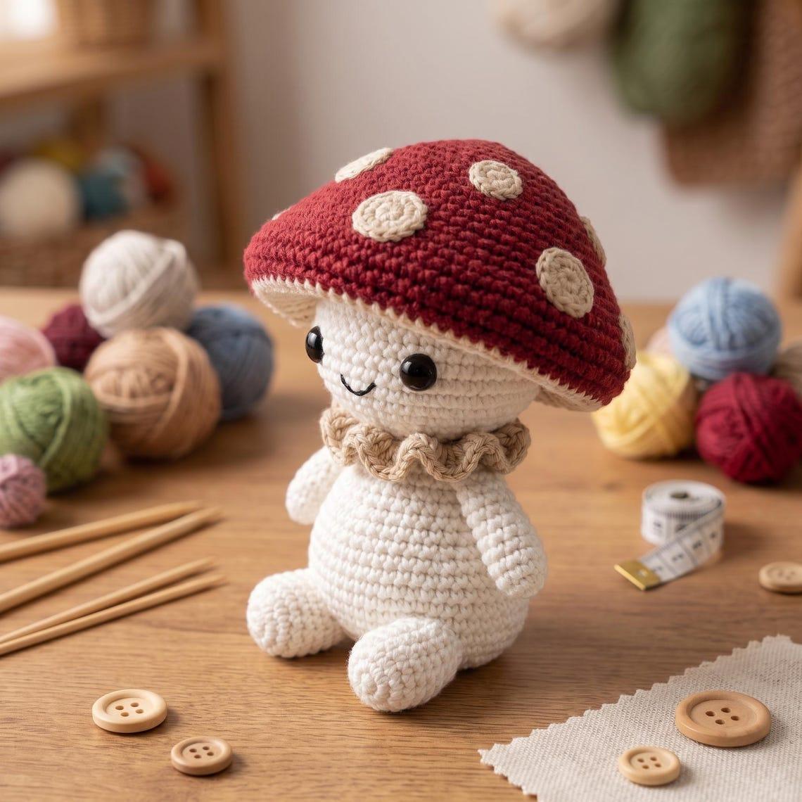 Mushroom Amigurumi thumbnail 4
