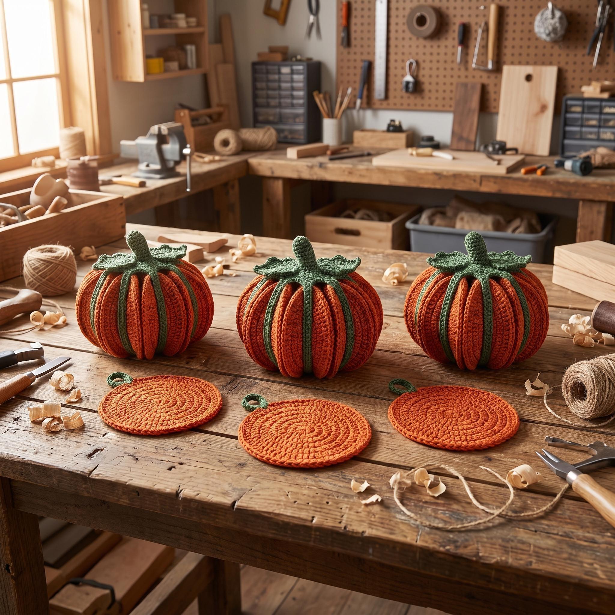 Pumpkin Coaster Set thumbnail 3
