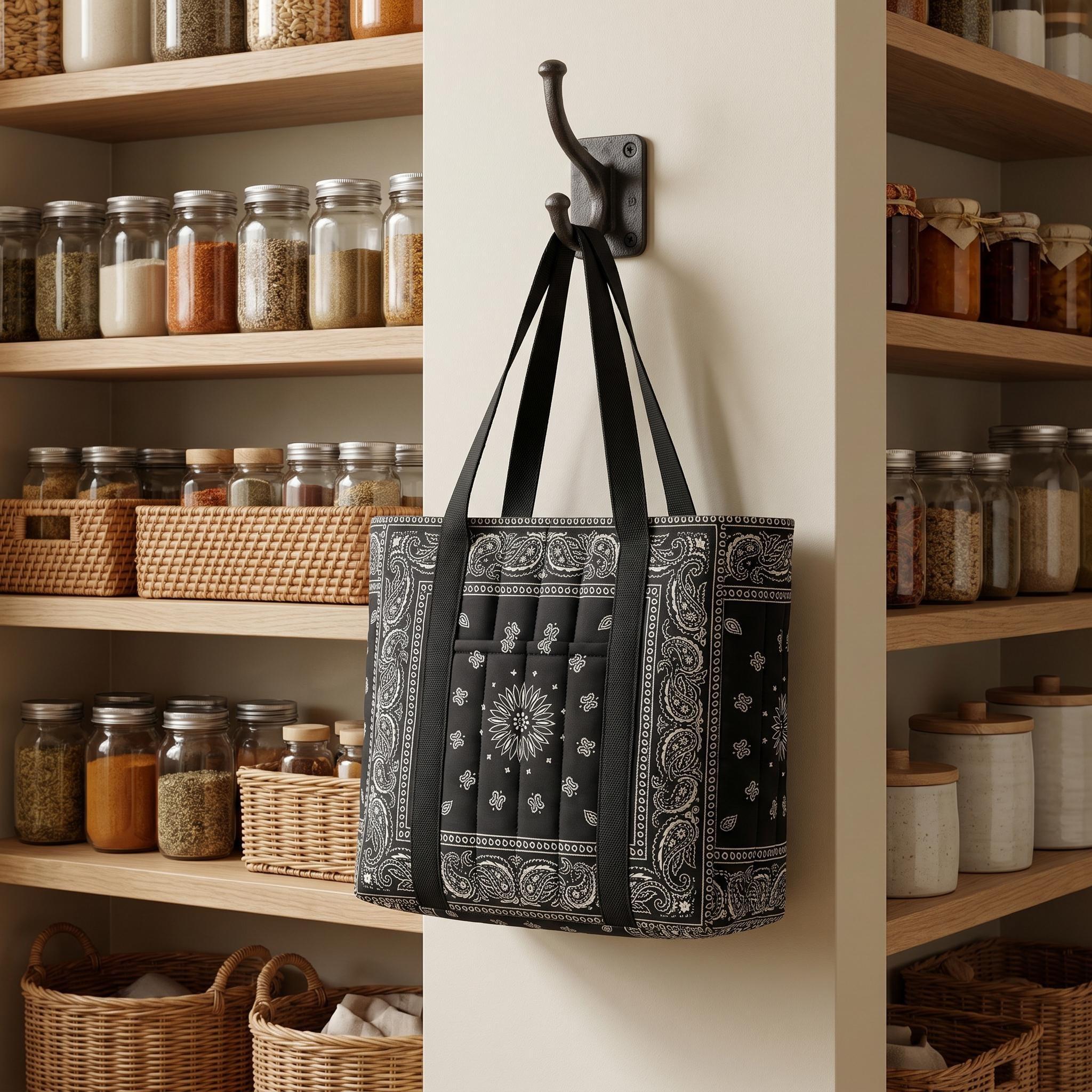 Quilted Gusset Tote thumbnail 4